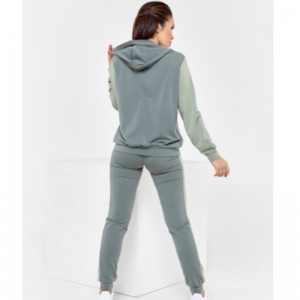 Stickad Zip Sweatshirt med huva och fickor