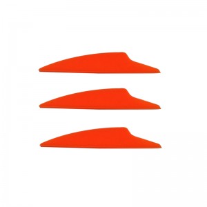 Nika Archery 170019 2.5Inch Dolphin TPU Vane för bågskytte Alla typer av pilskytte