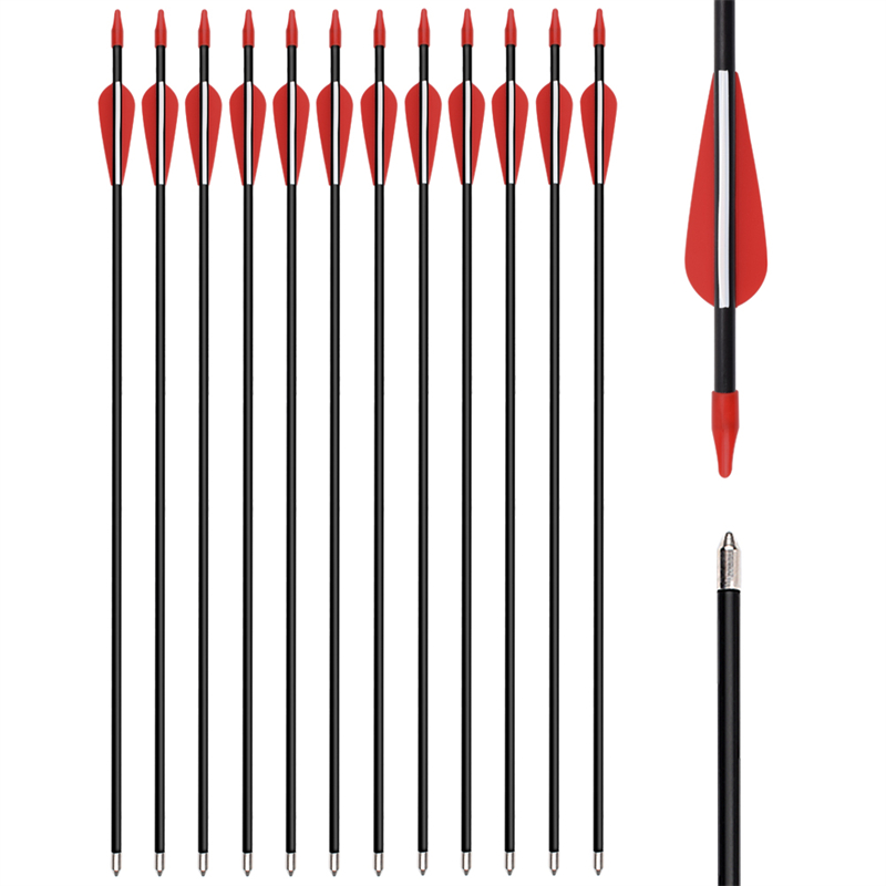 Elong Outdoor 110130 ID5mm 30Inch Fiberglass Shaft Arrow Bågskytte Utomhusskytte