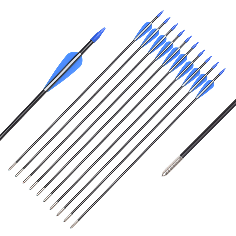 Elong Outdoor 110083 26Inch ID5mM Fiberglass Shaft Arrow Archery Recurve Bow Shoote
