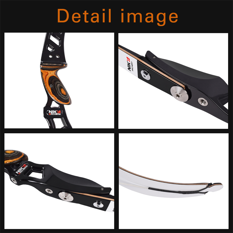 Nika Archery 210018 64Inch RH ILF Recurve Bow Busur Recurve for Outdoor Sport Target Shooting Practice