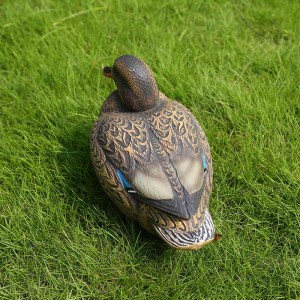 LifeLike Plast Mallard Duck Decoy Hen för jakt skytte fiske hem trädgård dekoration