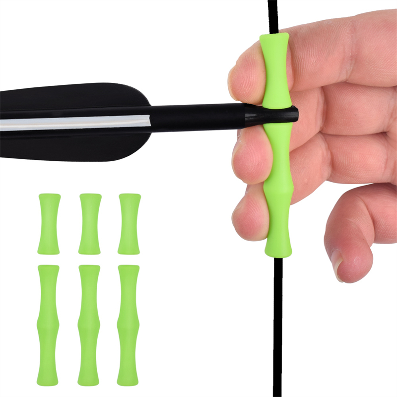 Elong Outdoor 42FT09 Finger Guard Bow String Gummi Guard Bågskytte med fingerskydd