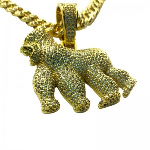 Personlighet King Kong Roaring Gorilla Zircon Pendant