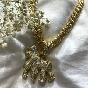 Personlighet King Kong Roaring Gorilla Zircon Pendant