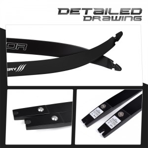 Nika Archery 270007 25H @ 68INCH ILF Archery Recurve Bow Limb för Recurve Bow Set Target Jakt och skytte