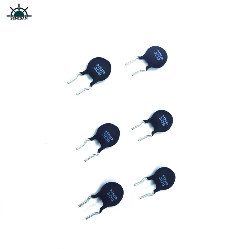 Original Tillverkare Klipp blykurva Form Lead Black 3 OHM 3D9 Diameter 9mm Resistor Power Thermistor