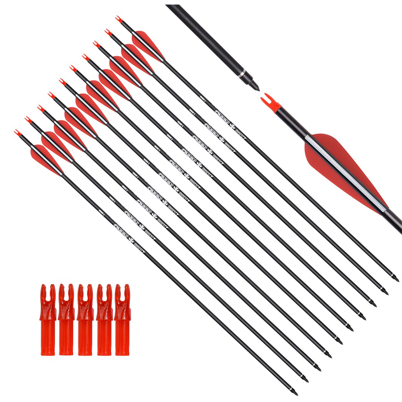 Elong Outdoor 115500-08 30Inch Roll Fiberglass Arrow Archery Recurve Bow Target Shooting Practice