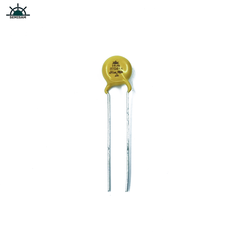 Original Tillverkare Lång bly, Gul kisel MOV 7D511 510V 7mm Motstånd Mov Varistor