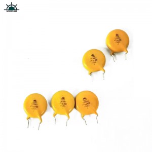 Odm OEM Kina Surge Armester Skyddsenhet Gul epoxihartsdiameter 14mm 14d681 Zinkoxidvaristormotstånd