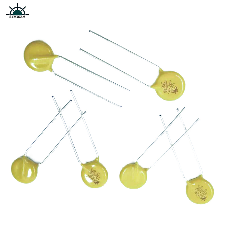 Kina Motstånd leverantör God kvalitet gul kisel 10d241 Diameter 10 mm metalloxidvaristor MOV för PCB PCBA
