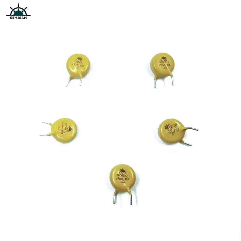 Kina Original Tillverkare Passiva elektronikkomponenter, gul MOV 10mm HVR10D681K Zinkoxidvaristor
