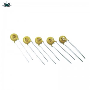 Kina ODM Electronics Components, gul MOV 7mm HVR07D511K Zinkoxidvaristor för hushållsapparat