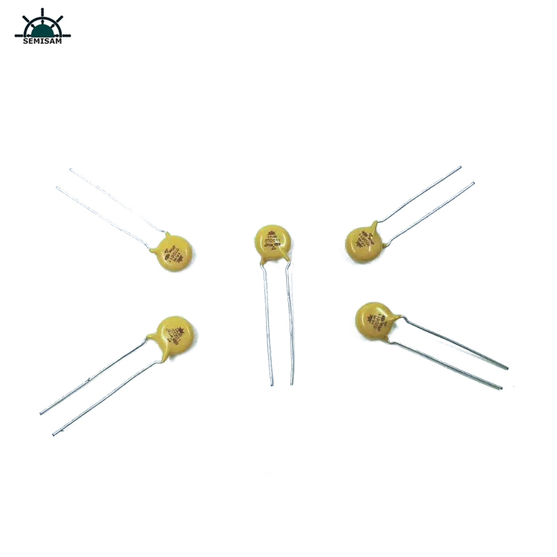 Kina ODM Electronics Components, gul MOV 7mm HVR07D511K Zinkoxidvaristor för hushållsapparat