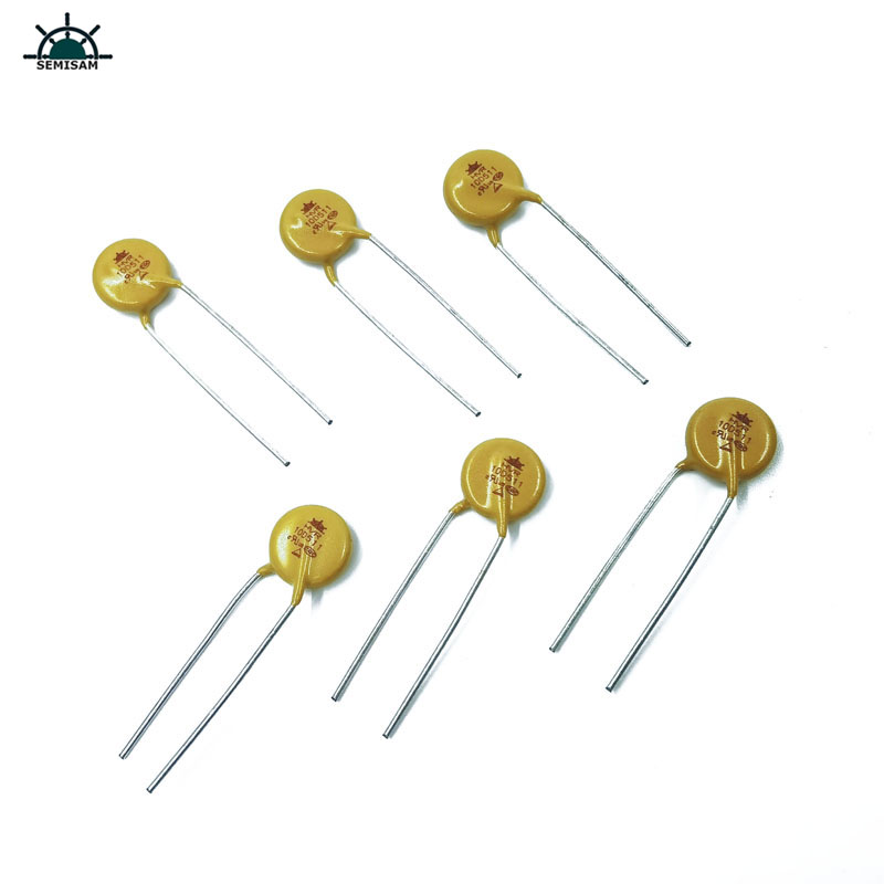 Kina Tillverkarens resistans Leverantör Gul kisel 10d511 Diameter 10mm Zinkoxid MOV-varistor för strömförsörjning