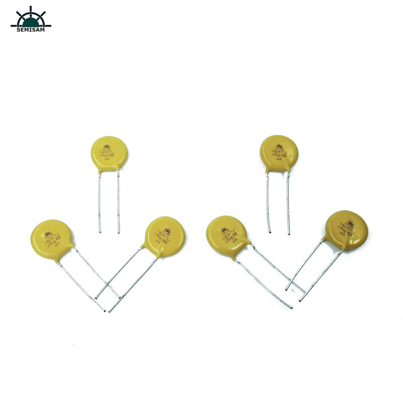 Kina Factory, rakt form blyg med hög överskott MOV-motstånd14mm 14d471 470V Varistor Zov Mov