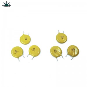 Kina Electronics Components, Yellow Mov Resistor14mm 14d471 470V Zov Indial Varistor MOV 5mm
