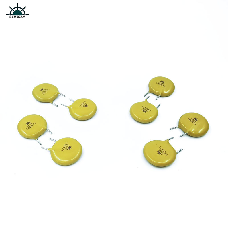 Kina Electronics Components, Yellow Mov Resistor14mm 14d471 470V Zov Indial Varistor MOV 5mm