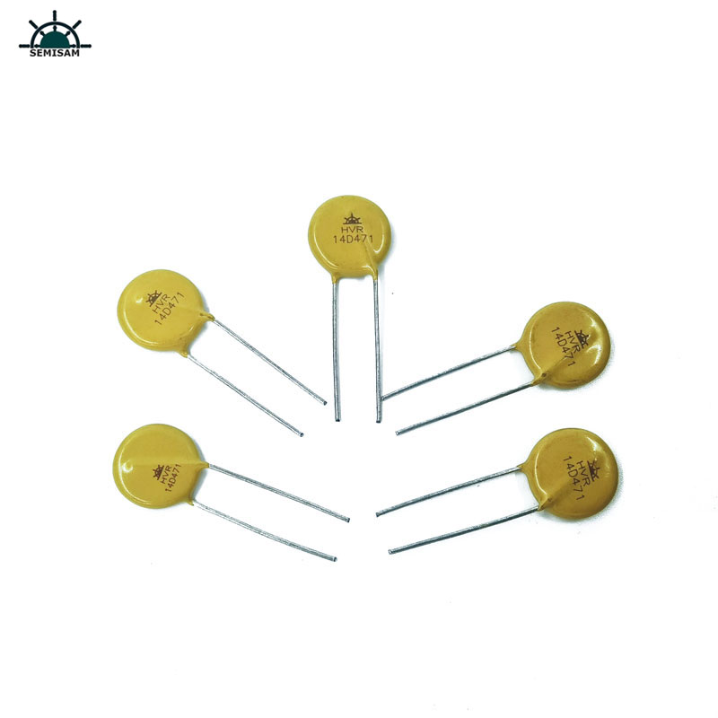 Kina Elektronikkomponenter, gul MOV 14mm 14d471 470V Varistor Zov Insestial Varistor