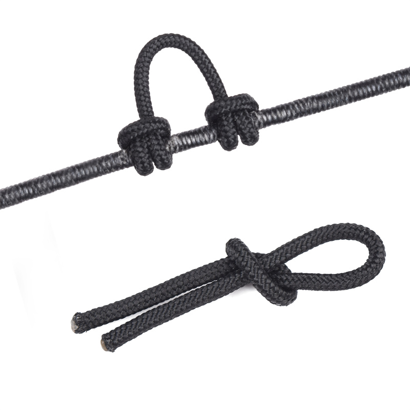 Elong utomhus 280083 bågskytte d loops rep 5inches bågskytte bowstring servering tråd d loop rep frisättning material Nocking d loop repsträng