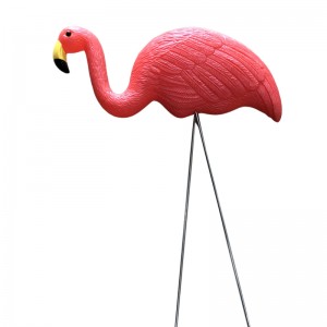 Plast simulering flamingo baby dekoration utomhus trädgård ornament harin flamingo figurer trädgård festival bröllop trädgårdsarbete dekor