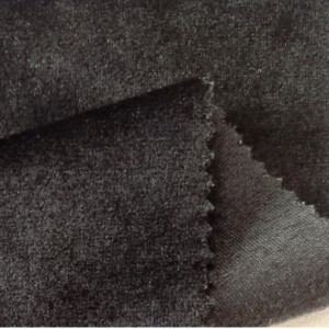 Återvunnet ensidig sammet gabardine