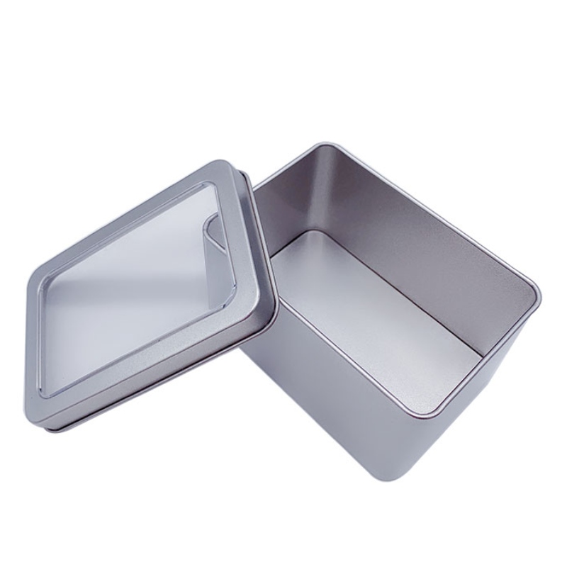 Kvadratisk tennbollburk, frostat matkvalitetsmaterial (107mm * 70mm * 60mm)