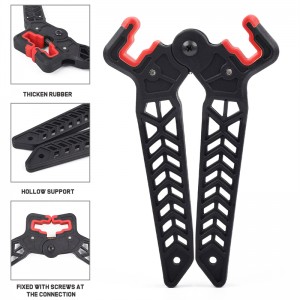 Elong Outdoor 46st03 Compound Bow Stand för bågskytte Fotografering Förening Bow Holder