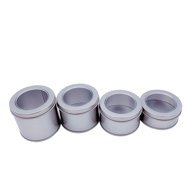 Frostat pappersklipp tennburk med lock 65 * 30 mm