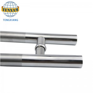 Customizable Modern Circular Tube H Typ Rostfritt Stål Skjutdörr Dörr Badrum Tillbehör Duschdörr Glashandtag