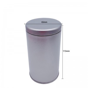 Rundformad matkvalitetsfönsterburk för te (65mm * 115mm)