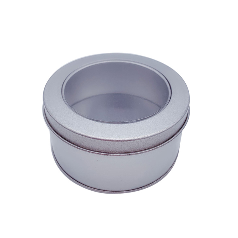 Factory Direct Sale Silver Round Metal Tenn Containrar med lock Kaffe Tenn Cans grossist (90mm * 40mm)