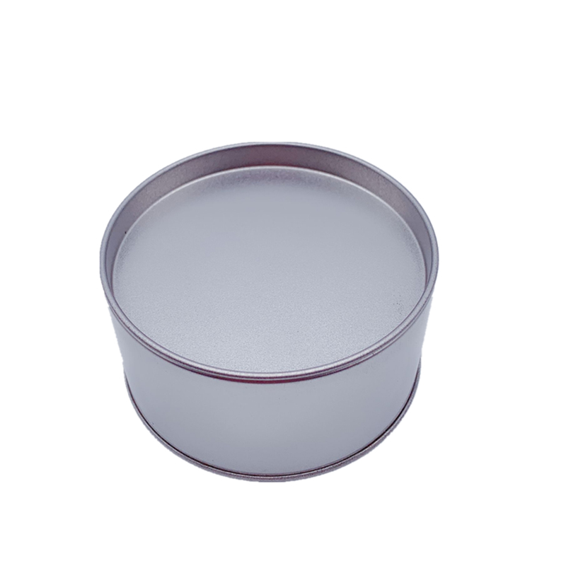 Factory Direct Sale Silver Round Metal Tenn Containrar med lock Kaffe Tenn Cans grossist (90mm * 40mm)