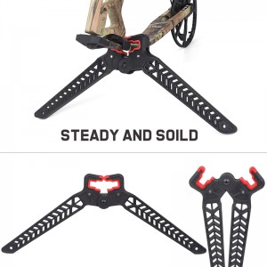Elong Outdoor 46St02 Compound Bow Stand för bågskytte Fotografering Förening Bow Holder