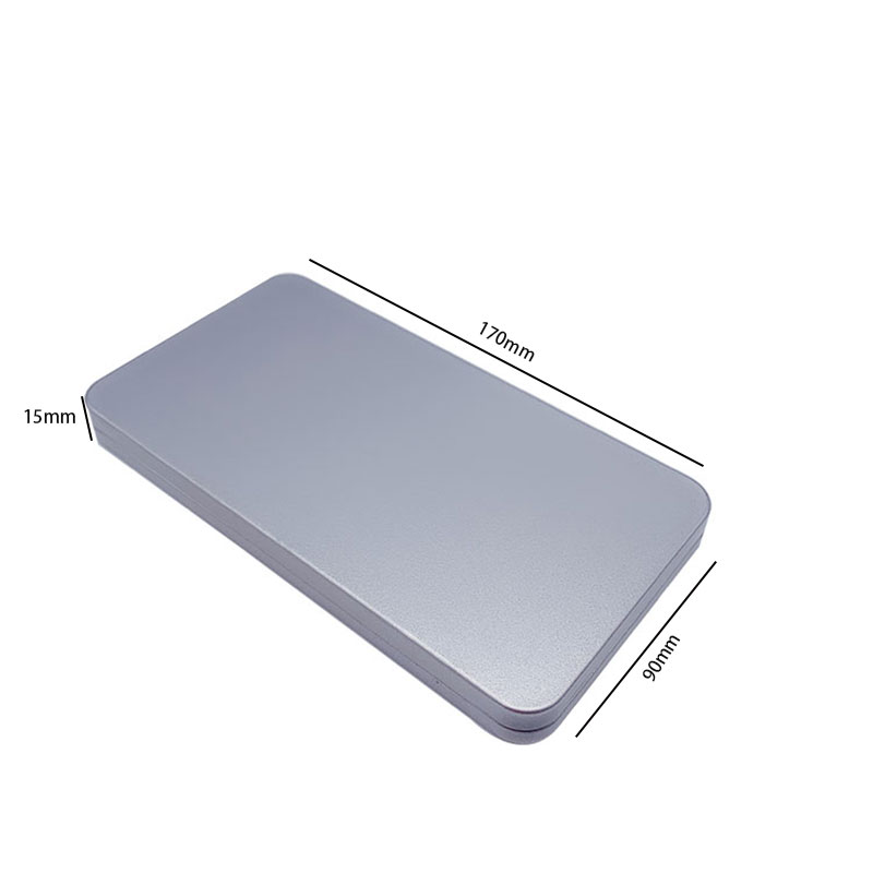 Mobiltelefonväska med lock Fyrkantig metalllåda Presentförpackning metalllåda 170 * 90 * 15mm