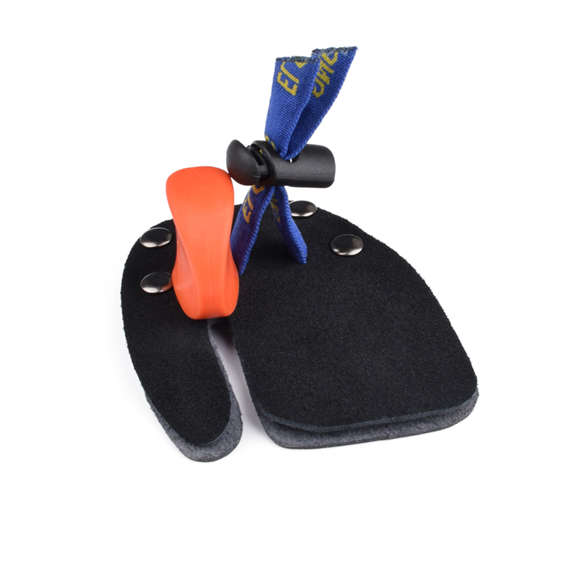 Elong Outdoor 42FT05 LH M Storlek Bågskytte Finger Tab Finger Protector Finger Saver Läder Skytte flik för Recurve Bow