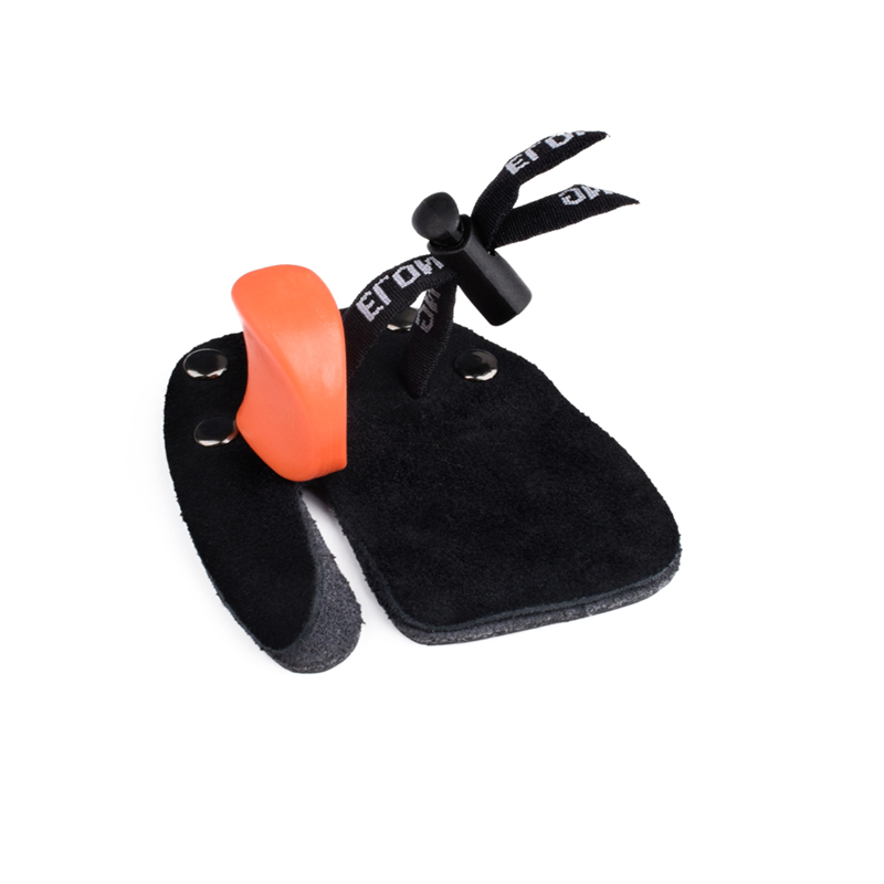 Elong Outdoor 42FT05 LH M Storlek Bågskytte Finger Tab Finger Protector Finger Saver Läder Skytte flik för Recurve Bow
