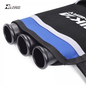 Nika bågskytte 430021 Rh Blue Color Archery Quiver för att hålla pilarna 3 Tube Hip Quiver Jakt träning Archery Arrow Quiver