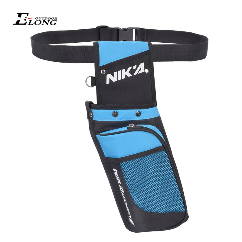 Nika Bågskytte 430023 Archery Arrow Quiver Canvas Deponerings pilar midja hängande singel axel för att skjuta jakt tillbehör