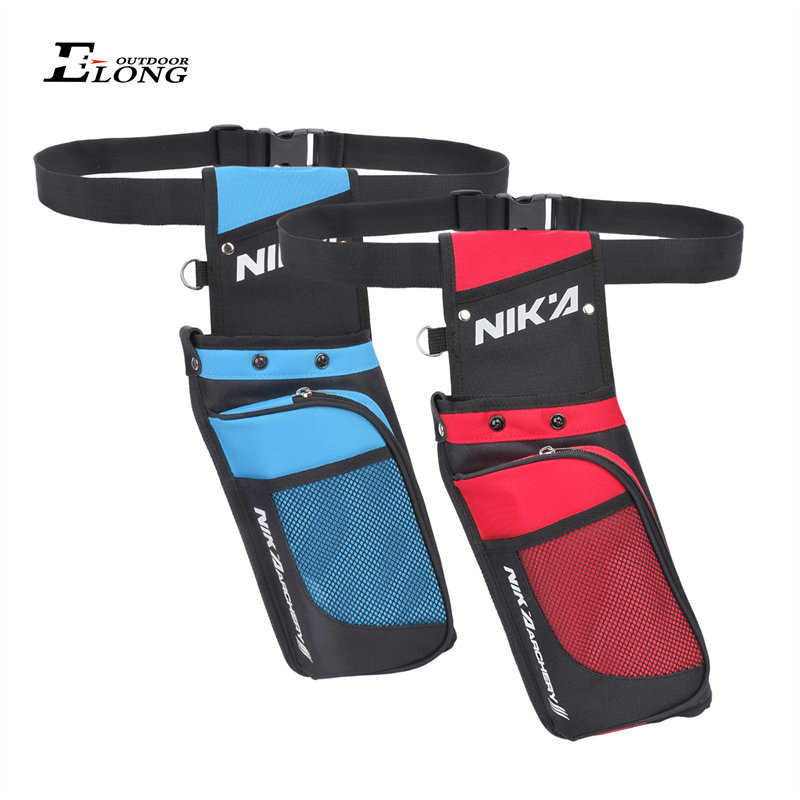 Nika Bågskytte 430023 Archery Arrow Quiver Canvas Deponerings pilar midja hängande singel axel för att skjuta jakt tillbehör