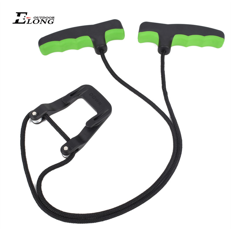 Nika bågskytte 454002-05 40 tums crossbows rep Dubbelhandtag Crossbows Rope Cocker Aid Cocking String Tool