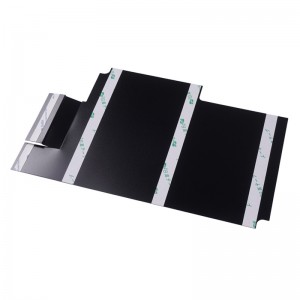 Flamskyddsmedel och slitstarkt PC-isolerande ark Svart 0,43 mm isolerande packning Auto delar lättvikande isolerande mylarark