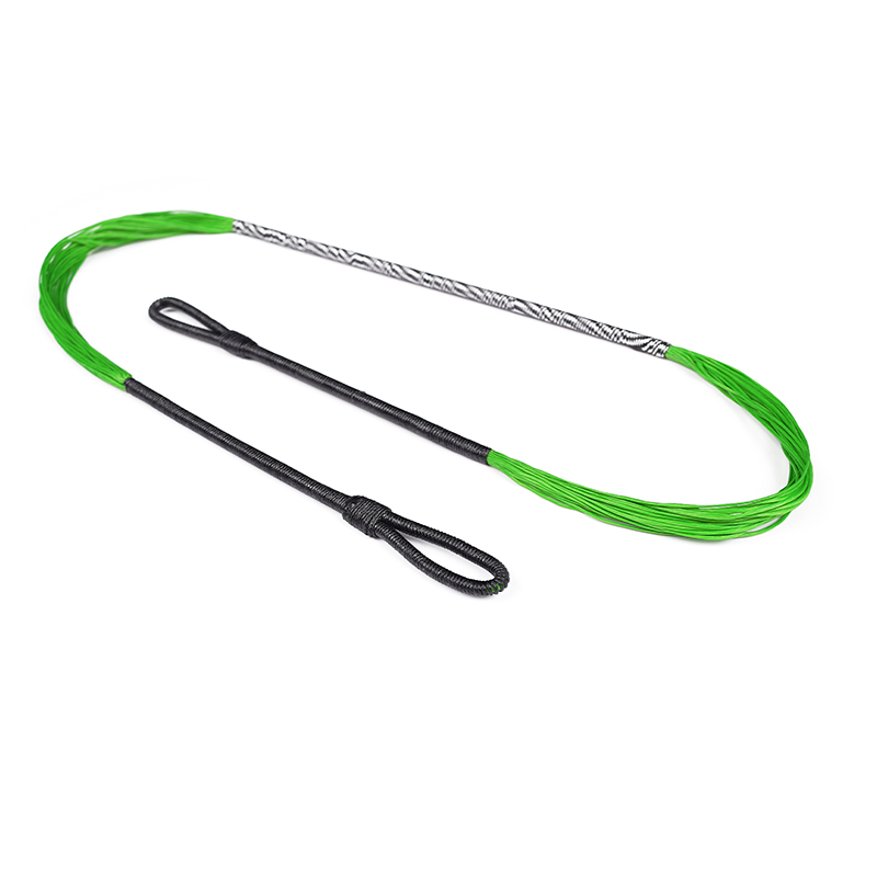Elong utomhus 280110-02 26.6 tum 28 strängar crossbow sträng fluorescerande grön recurve crossbow sträng