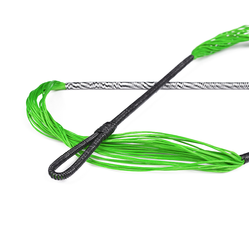 Elong utomhus 280110-02 26.6 tum 28 strängar crossbow sträng fluorescerande grön recurve crossbow sträng