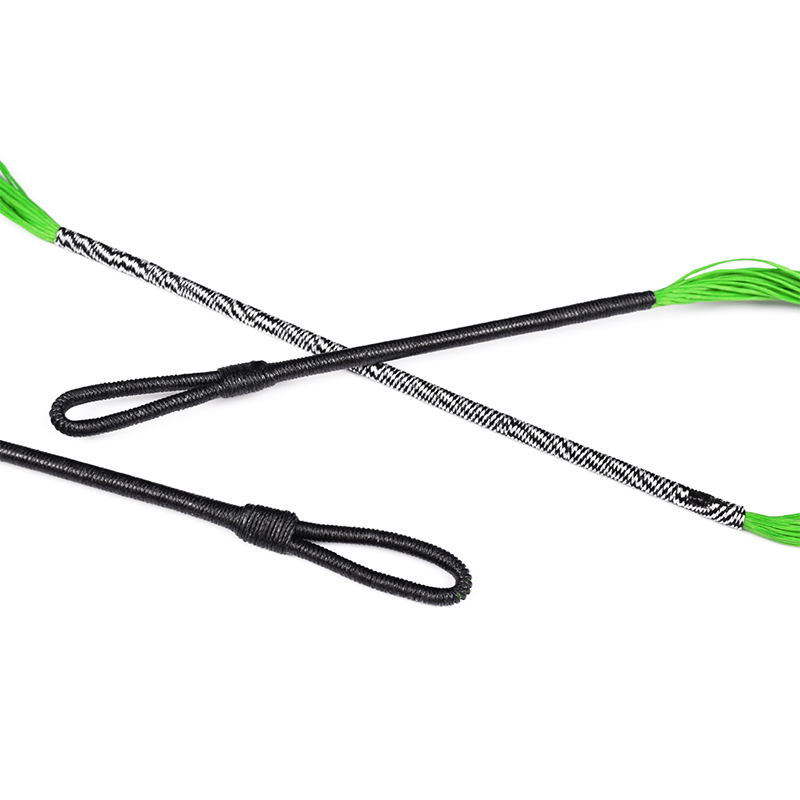 Elong utomhus 280110-02 26.6 tum 28 strängar crossbow sträng fluorescerande grön recurve crossbow sträng