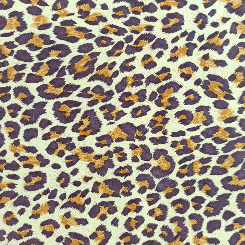 Återvinna Polyester Leopard Print