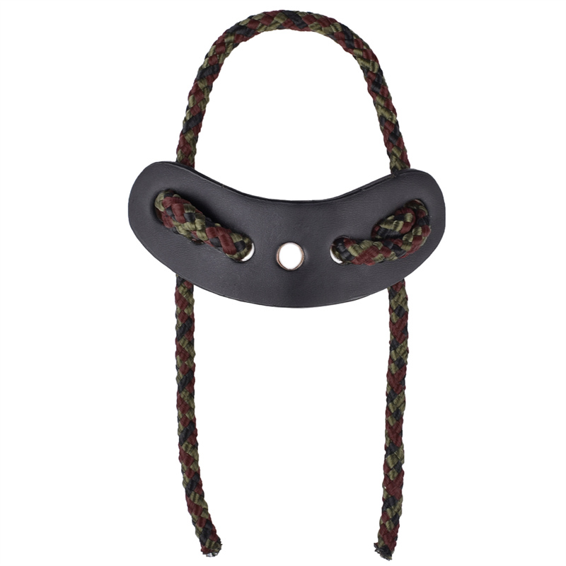 Elong Outdoor 470017 Handled Sling Brun Färg Lädermetall Gromet för bågskytte Sammansatt Bow Shooting