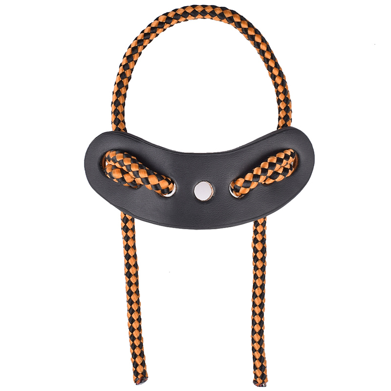 Elong Outdoor 470018 Handledsling Orange Färg Läder Metall Gromet Archery Compoint Bow Shooting Equipment