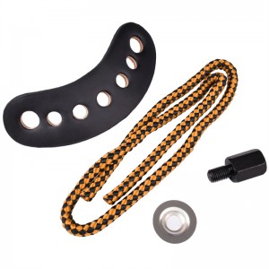 Elong Outdoor 470018 Handledsling Orange Färg Läder Metall Gromet Archery Compoint Bow Shooting Equipment