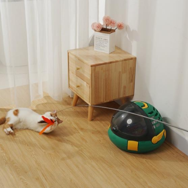 Cat Toy Funny Cat Stick 150cm lång tre-sektion Teleskopstång Rolig katt interaktiva roliga djur leksak katt leveranser